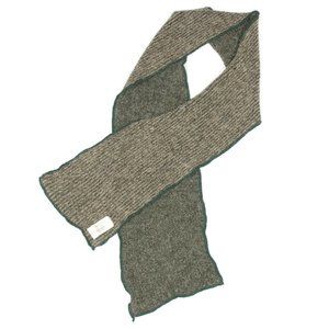 PARKHURST CANADA Autumn Green Beige Striped Neck Scarf Scarve 67" x 8 1/2" /9614